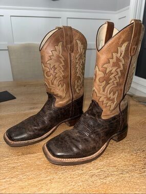 Cody James boys Brown leather Western Cowboy Boots